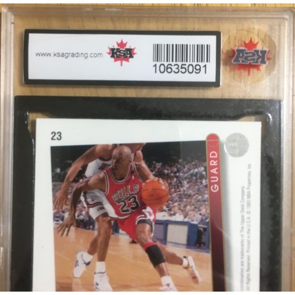 KSA MINT 1993 UPPER Deck #23 Michael JORDAN Graded MINT 9 - Picture 4 of 5